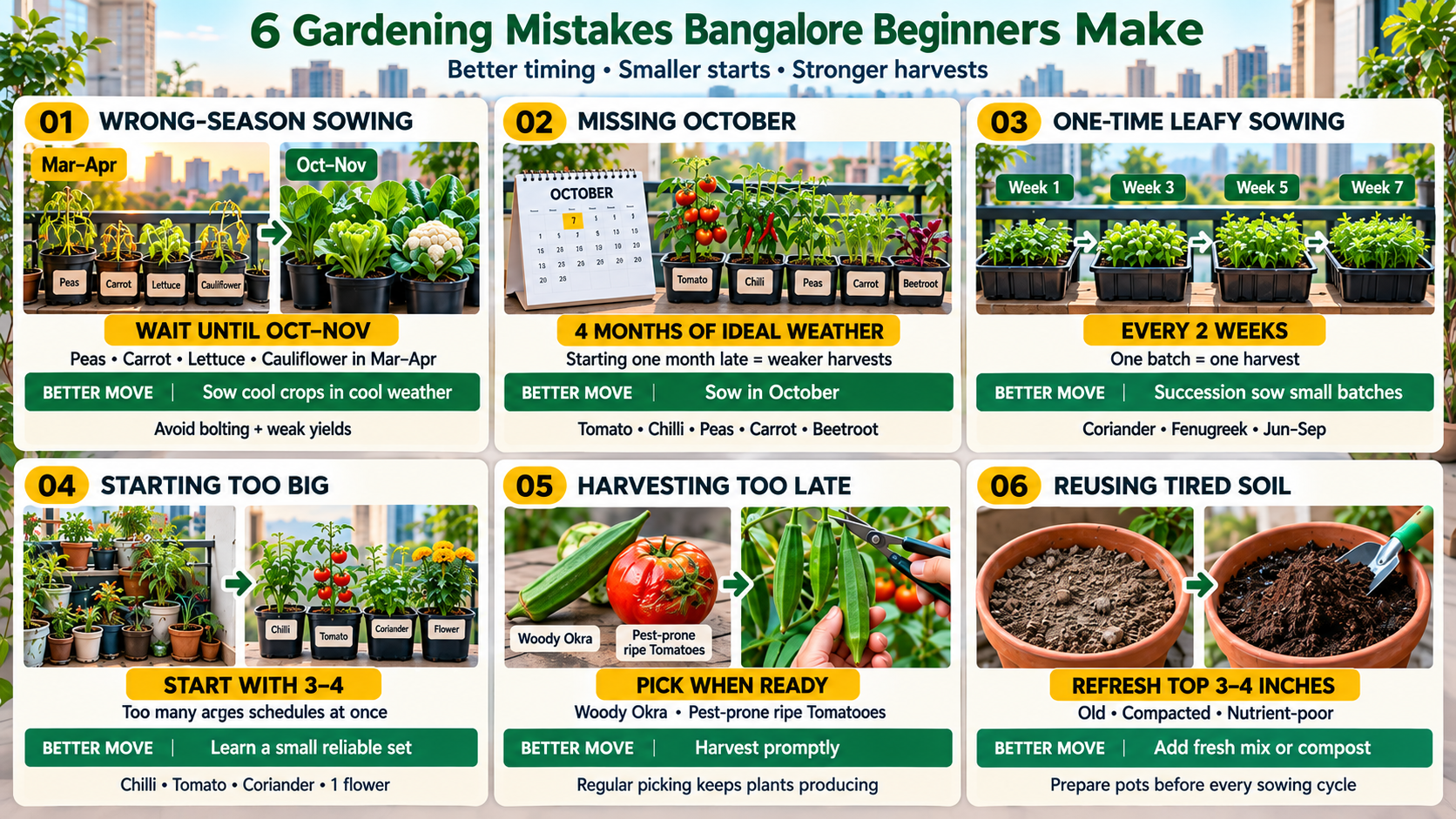 Gardening Mistakes Bangalore Beginners Make Gardening mistakes beginners in Bangalore make